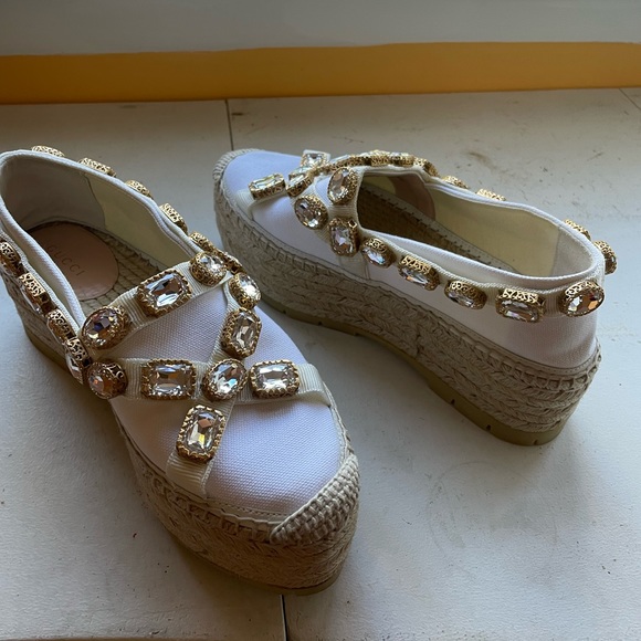 Authentic Gucci Platform Espadrilles Size 36 1/2 - Picture 2 of 5